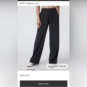 Vuori Villa Trousers - XS black like new